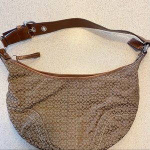 Coach Canvas & Leather Hobo Bag/Purse